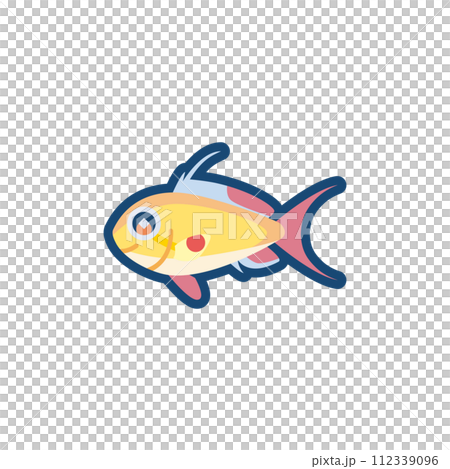 かわいいキンギョハナダイ（オス）のイラスト 112339096