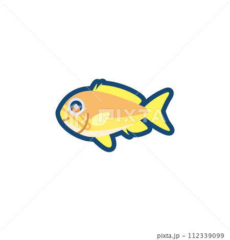 かわいいスミレナガハナダイ（メス）のイラスト 112339099