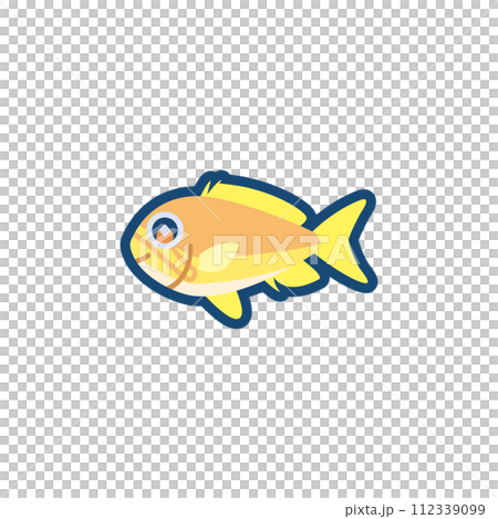 かわいいスミレナガハナダイ（メス）のイラスト 112339099