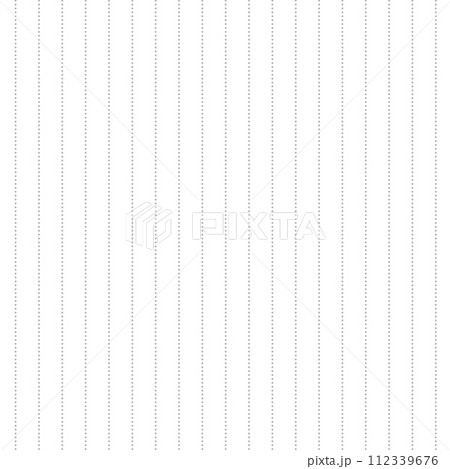 シンプルな点線の縦書きノートのイラスト 112339676