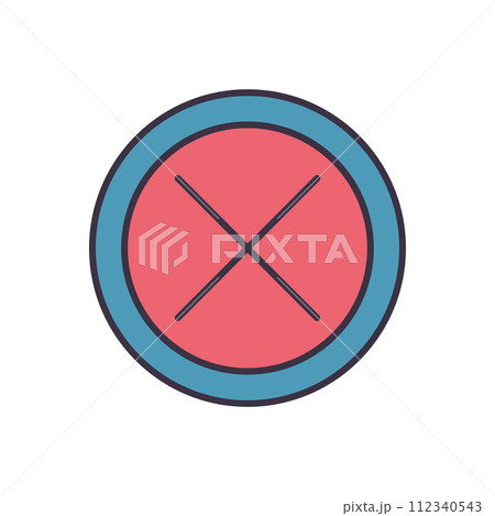 Cross Mark related vector icon Cross Mark related vector icon 112340543