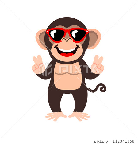 Monkey character cartoon illustration vector Monkey character cartoon illustration vector 112341959