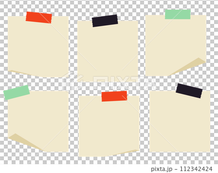 黃色美紋膠帶和備忘錄套裝 6 件 112342424