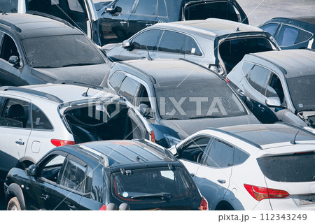 Cars on a parking 112343249