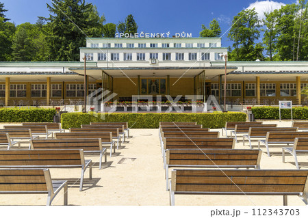 Luhacovice, picturesque spa town in Southern Moravia, Czech Republic 112343703