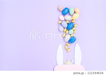Easter colored eggs 112344638