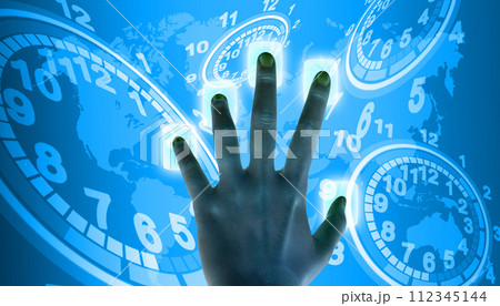composite image of hands pointing 112345144