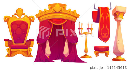 King throne isolated on white background King throne isolated on white background 112345618