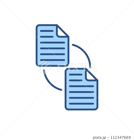 File Exchange related vector icon 112347669