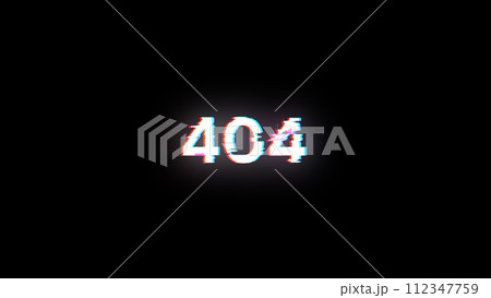 3D rendering error 404 text with screen effects of technological glitches 3D rendering error 404 text with screen effects of technological glitches 112347759