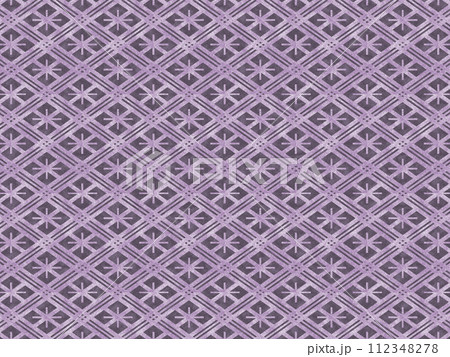和柄業平格子 和紙素材_紫 和柄業平格子 和紙素材_紫 112348278