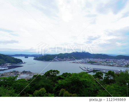 五台山より望む街並み(高知県高知市) 112349869