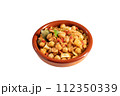 Ropa vieja, typical Canarian dish isolated on white background 112350339