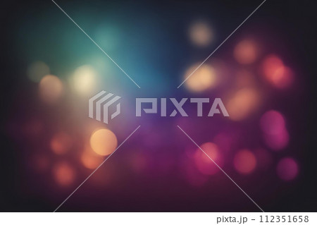 Abstract gradient smooth Blurred Bokeh Black background image 112351658
