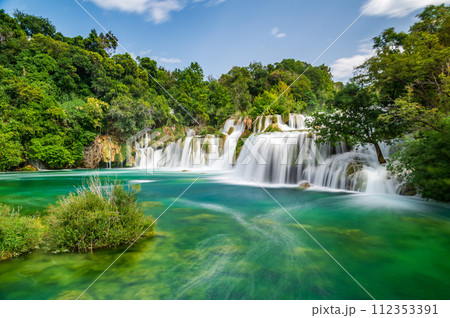 Waterfall in Krka National Park Waterfall in Krka National Park 112353391