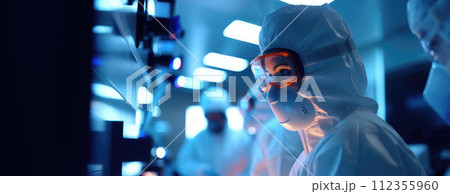 Scientist working in laboratory Scientist working in laboratory 112355960