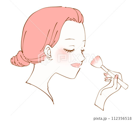 メイク女性 112356518