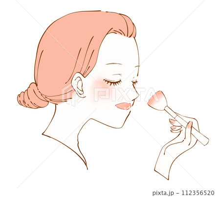 メイク女性 112356520