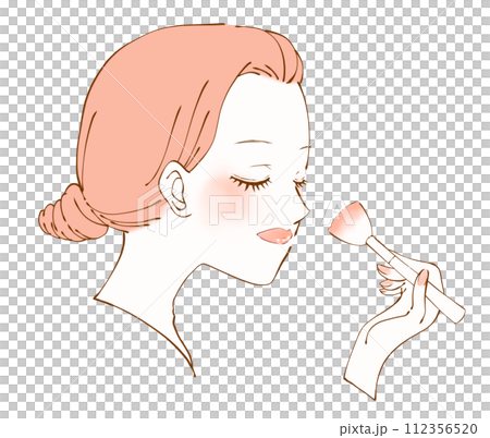メイク女性 112356520