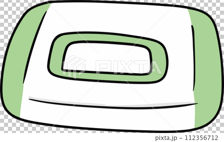 Simple wet tissue illustration 112356712