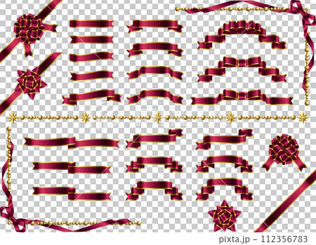 リボン縁セット1-2 112356783
