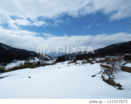 畑ヶ谷棚田 雪 畑ヶ谷棚田 雪 112357673