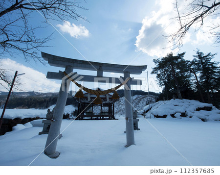 位山秋葉神社　雪 112357685