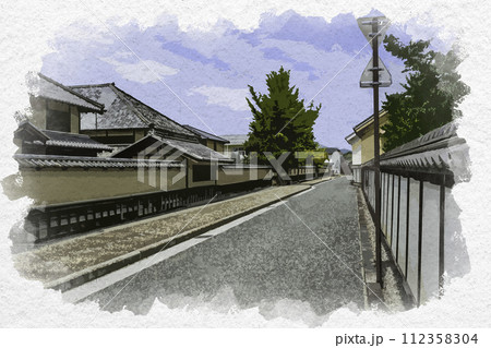 水彩画風 松代 松代藩文武学校 長野県長野市 水彩画風 松代 松代藩文武学校 長野県長野市 112358304