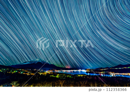 山中湖パノラマ台の星景 山中湖パノラマ台の星景 112358366
