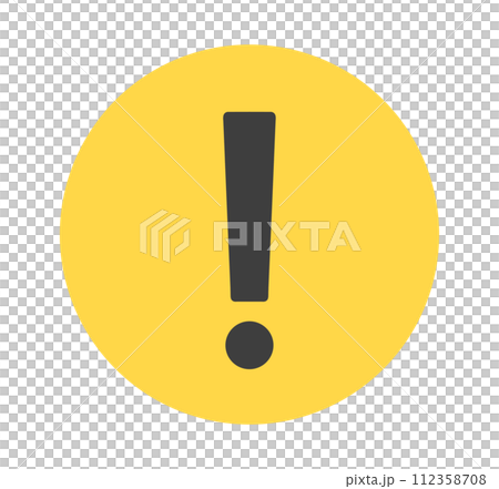 Yellow and black｜Simple surprise mark 112358708