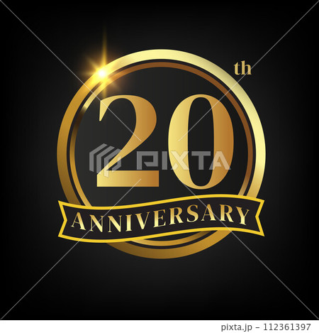 20th golden anniversary logoのイラスト素材 [112361397] - PIXTA