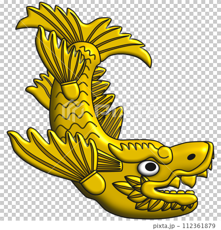 華麗的 Shachihoko 插圖 華麗的 Shachihoko 插圖 112361879