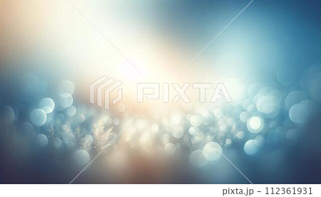 水色の玉ボケの抽象的な背景イメージ素材 水色の玉ボケの抽象的な背景イメージ素材 112361931