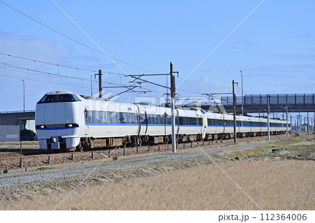 北陸本線 加賀笠間ー美川 JR西日本 683系 R10編成(金沢) サンダーバード 北陸本線 加賀笠間ー美川 JR西日本 683系 R10編成(金沢) サンダーバード 112364006