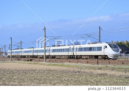 北陸本線　美川ー加賀笠間　JR西日本　681系　W07編成（金沢）　しらさぎ 112364015