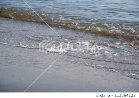 砂浜　波　010 112364128