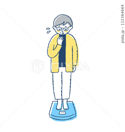 体重を気にしているシニア女性 112364664