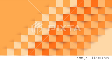 四角　シルエット　幾何学　模様　背景	 112364789