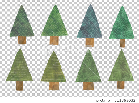 Illustration of a tree with texture 112365032