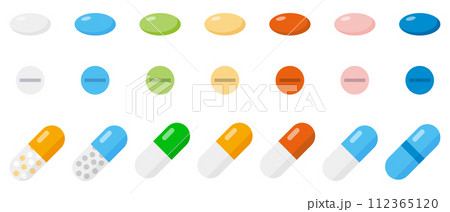 薬のイラストセット 112365120