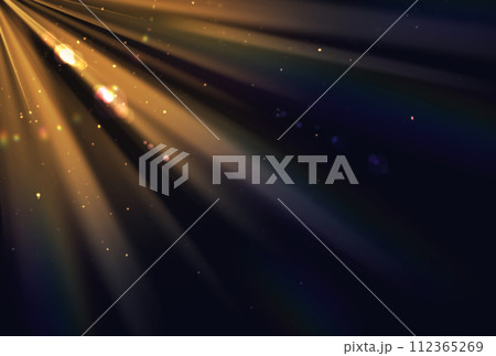 背景素材_光_オレンジ 112365269