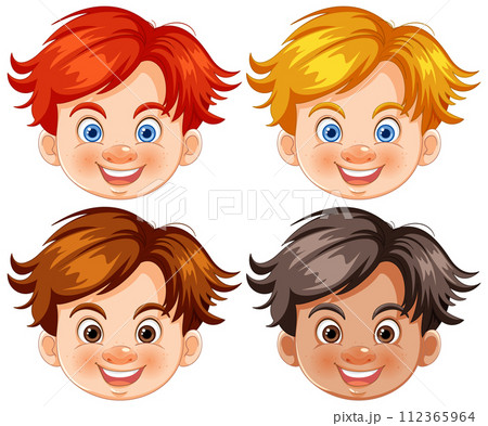 Diverse Group of Happy Children 112365964