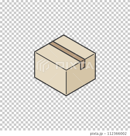 Simple cardboard illustration material 112366002
