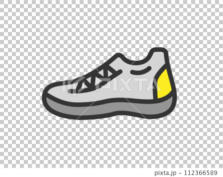 Illustration of track and field icon (line drawing color) 112366589