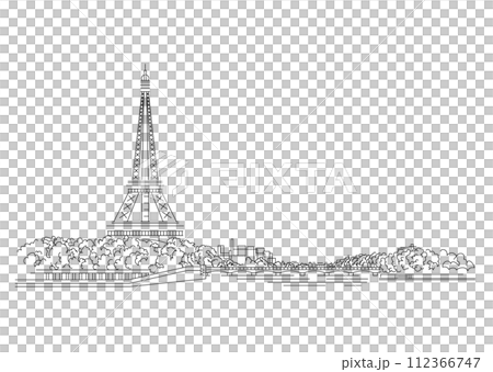 nuance_illustration_パリ、ヨーロッパ、景観 112366747