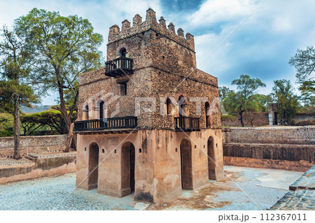 UNESCO Fasilides Bath, Gondar Ethiopia, Africa culture architecture 112367011