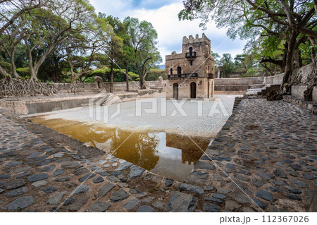 UNESCO Fasilides Bath, Gondar Ethiopia, Africa culture architecture UNESCO Fasilides Bath, Gondar Ethiopia, Africa culture architecture 112367026