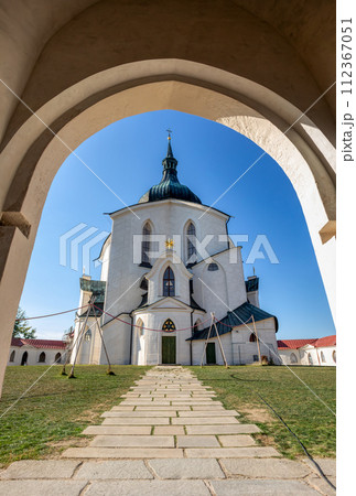 Pilgrimage church of Saint John of Nepomuk on Zelena Hora. Zdar nad Sazavou, Czech Republic 112367051
