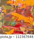カラフルな絵の具の背景 112367648