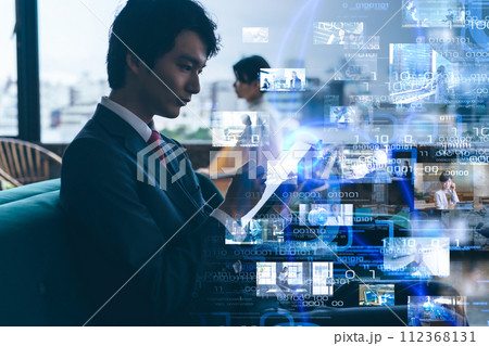 高級なラウンジでのポートレート撮影 高級なラウンジでのポートレート撮影 112368131